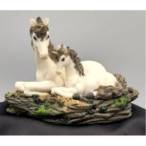 Bisque Unicorn Mother & Child